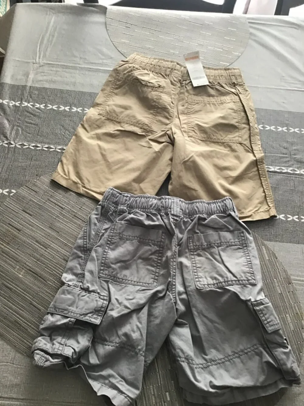 Lot of 2 Gymboree Boy's Size 7 Shorts--1 NEW (Tan, Gray)